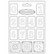 Stamperia Maxi Mould -muotti Blue Dream, Numbers, A4