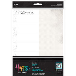 Happy Planner Classic Block Pad -paperipakkaus, Celestial Elegance