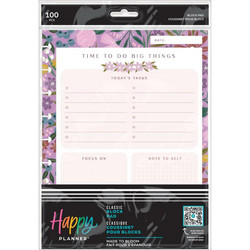 Happy Planner Classic Block Pad -paperipakkaus, Made To Bloom