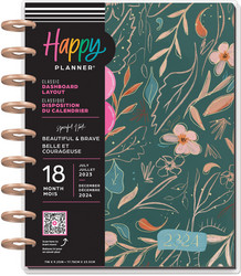 Happy Planner 18-Month Classic Planner -kalenteri Beautiful & Brave