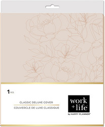 Mambi Happy Planner Classic Deluxe Cover -kannet, Work + Life Ivy & Rose