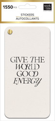 Mambi Happy Planner Foil Sticker Fan Book -tarrakirja Work + Life Metropolitan
