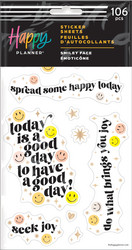 Mambi Happy Planner tarrat Smiley Face