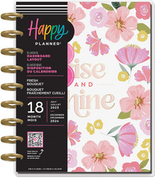 Happy Planner 18-Month Classic Planner -kalenteri Fresh Bouquet