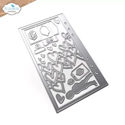 Elizabeth Craft Designs stanssi Planner Essentials 57, Heart Overlay