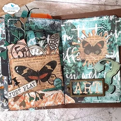 Elizabeth Craft Designs Art Journal Specials stanssi Journal FileXL 1