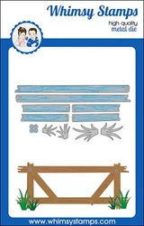 Whimsy Stamps Slimline Fence -stanssi