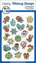 Whimsy Stamps Holiday Icons -leimasin