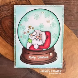 Whimsy Stamps Holiday Snowglobe -leimasin