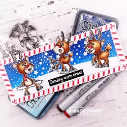 Whimsy Stamps Reindeer Time -leimasin