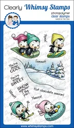 Whimsy Stamps Penguin Snow Days -leimasin