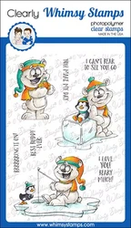 Whimsy Stamps Polar Opposites -leimasin