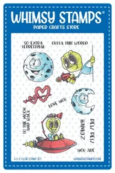 Whimsy Stamps ExtraTerrestrial -leimasin