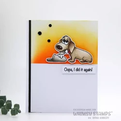 Whimsy Stamps Doggie Naughty -leimasin