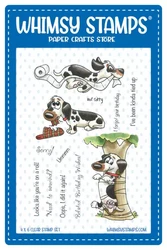 Whimsy Stamps Doggie Naughty -leimasin