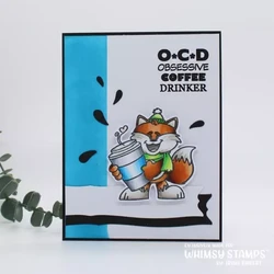 Whimsy Stamps Give a Sip -leimasin