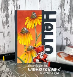 Whimsy Stamps Fox Family -leimasin