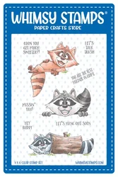 Whimsy Stamps Coon Talk -leimasin