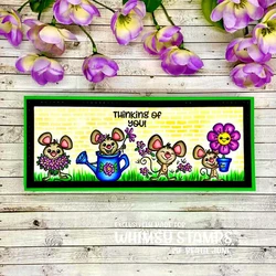 Whimsy Stamps Spring Gardening -leimasin