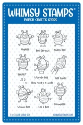 Whimsy Stamps Bizzy Bees 2 -leimasin