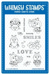 Whimsy Stamps Lady Bugs -leimasin