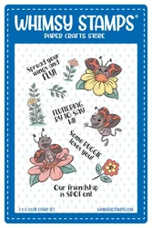 Whimsy Stamps Lady Buggies -leimasin
