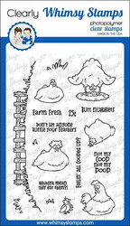 Whimsy Stamps Butt Nuggets -leimasin