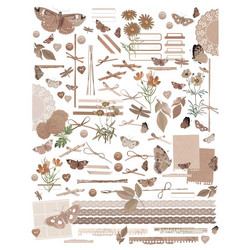49 and Market Laser Cut Outs -leikekuvat, Color Swatch: Toast