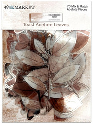 49 and Market Color Swatch: Toast Acetate Leaves -leikekuvat