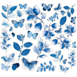 49 and Market Color Swatch: Inkwell Acetate Leaves -leikekuvat