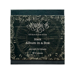 Graphic 45 Staples Album In A Box -albumi, Black