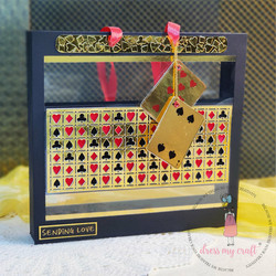 Dress My Craft stanssi Playing Card Pattern