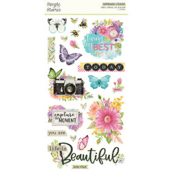 Simple Stories Simple Vintage Life In Bloom Chipboard -tarrat