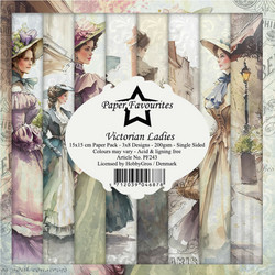Paper Favourites Victorian Ladies -paperipakkaus, 15 x 15 cm