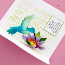 Spellbinders sapluuna Hummingbird Textures, 6