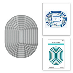 Spellbinders stanssi Essential Stylish Ovals