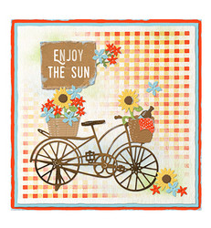 Studio Light Sunflower Kisses stanssi Flower Bicycle