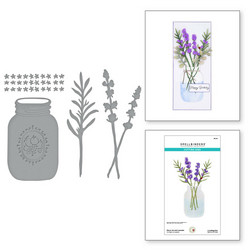 Spellbinders stanssi Mason Jar and Lavender