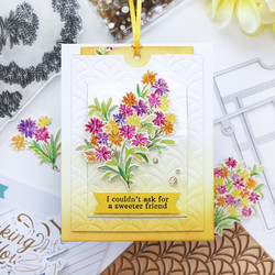 Pinkfresh Studio leimasinsetti Rainbow Daisies