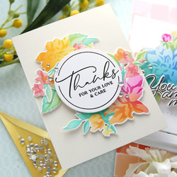 Pinkfresh Studio sapluunasetti Artistic Dahlia