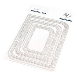 Pinkfresh Studio stanssi Rounded & Braided Rectangle