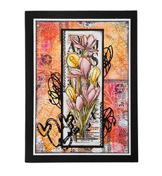 Studio Light leimasin Grunge Collection, Crocus Flower