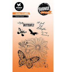 Studio Light leimasin Grunge Collection, Butterflies