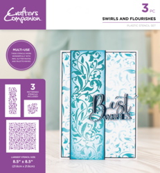 Crafter's Companion Multi-use sapluunat Swirls and Flourishes