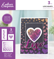 Crafter's Companion Multi-use sapluunat Love Hearts