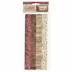 Stamperia Fabric Sheets -kangaspalat Vintage Library