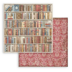 Stamperia paperipakkaus Vintage Library Maxi Background, 12