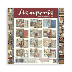 Stamperia paperipakkaus Vintage Library, 8