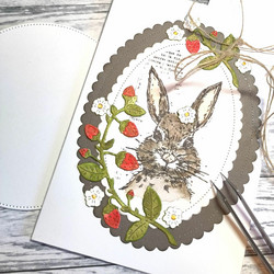 Gummiapan leimasin Sketched Rabbit