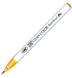 ZIG Clean Colors Real Brush -kynä, sävy cadmium yellow